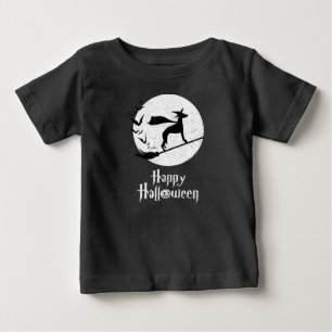 Funny Halloween Costume Witch WHIPPET Dog Lover Gi Baby T-Shirt