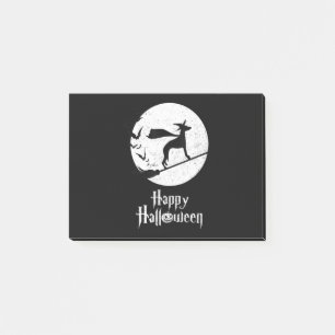 Funny Halloween Costume Witch WHIPPET Dog Lover Gi Post-it Notes