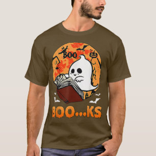 Funny Halloween Cute Ghost Book Reading Halloween T-Shirt