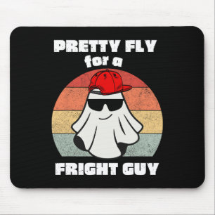 Funny Halloween Cute Ghost Spooky Funny Halloween Mouse Pad