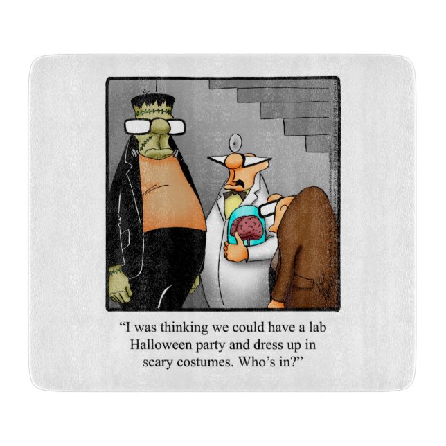 Funny Halloween Cutting Board Gift  (Front)