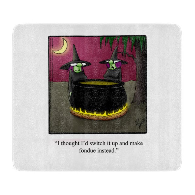 Funny Halloween Cutting Board Gift  (Front)