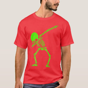 Funny Halloween Dabbing Skeleton Tee Halloween GLO