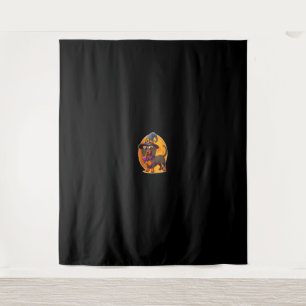 Funny Halloween Dachshund Cute Wiener Dog Puppy Ta Tapestry