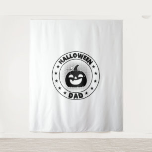 Funny Halloween Dad Halloween Pumpkin Tapestry