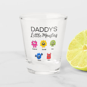 Funny Halloween Daddy's Little Monster  Shot Glass