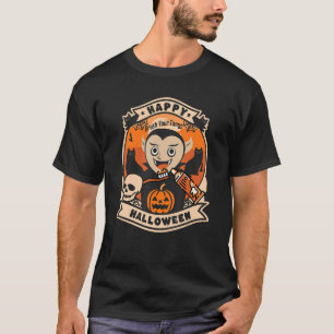 Funny Halloween Dentist Brush Your Fangs Vampire C T-Shirt