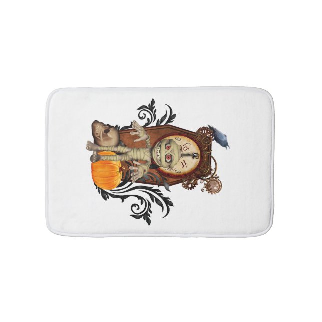 Funny halloween design bath mat (Front)