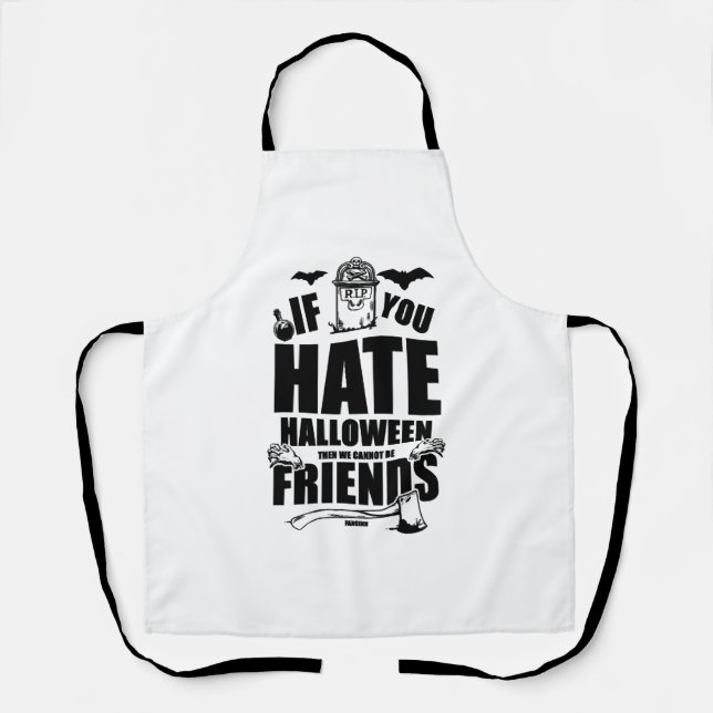 Funny Halloween design for the Halloween party Apron (Front)