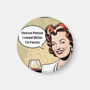 Funny Halloween Design: Hocus Pocus  Magnet