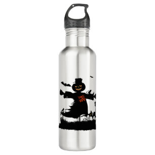 Funny halloween design with scarecrow 710 ml water bottle