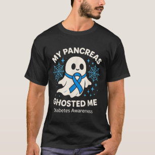 Funny Halloween Diabetes Awareness My Pancreas Gho T-Shirt