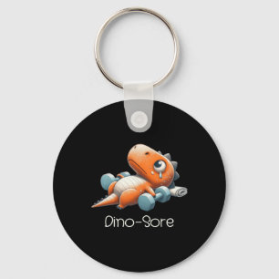 Funny Halloween Dinosaur Tested Positive For Pumpk Key Ring