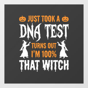 Funny Halloween DNA Test Witch Graphic