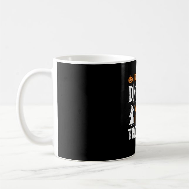 Funny Halloween DNA Test Witch Graphic Coffee Mug (Left)