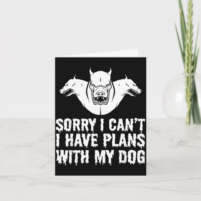 Funny Halloween Dog Card (Front)
