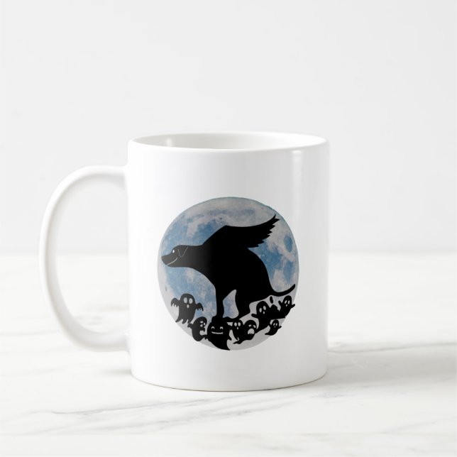Funny Halloween Dog Coffee Mug (Left)