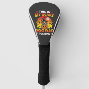 Funny Halloween Dog Dad Costume Witch Beagle Golf Head Cover