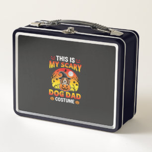 Funny Halloween Dog Dad Costume Witch Beagle Metal Lunch Box