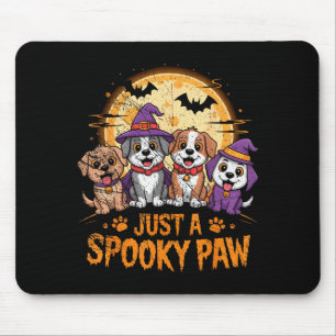 Funny Halloween Dog Ghost Costume Puppy Just A Sok Mouse Pad