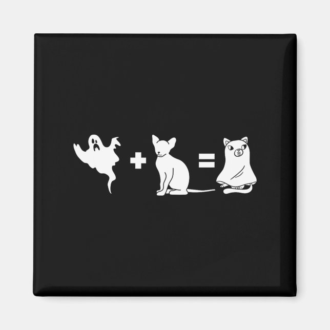 Funny Halloween Dog Ghost Halloween Dog Magnet (Front)