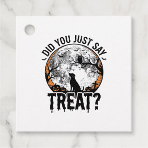 Funny Halloween Dog Treat Vintage Vector Design_1 Favour Tags