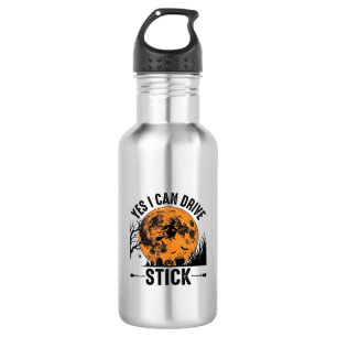 Funny Halloween Drive Stick Witch Vintage Shirt De 532 Ml Water Bottle