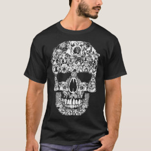 Funny Halloween English Bulldog Skull Dog Lover T-Shirt