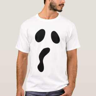 Funny Halloween face ghost scary boo Party T-Shirt