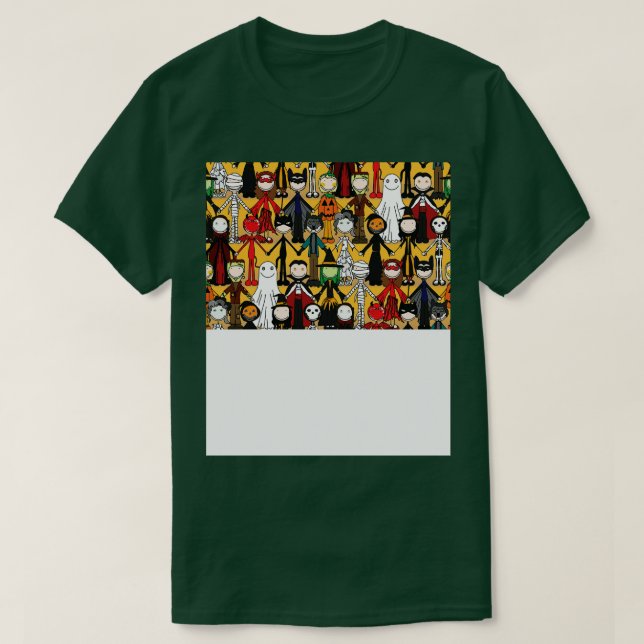 Funny Halloween Face Mask 3 T-Shirt (Design Front)