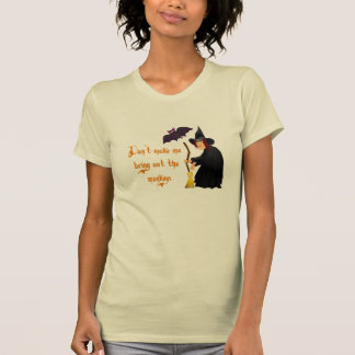 Funny Halloween Flying Monkeys Ladies T-shirt