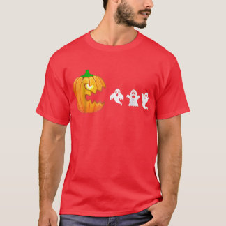 Funny Halloween For Women Kids Men Pumpkin Ghosts T-Shirt