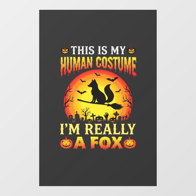 Funny Halloween Fox Human Costume (Sheet)
