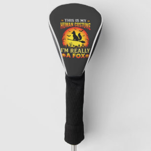 Funny Halloween Fox Human Costume Golf Head Cover