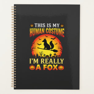 Funny Halloween Fox Human Costume Planner