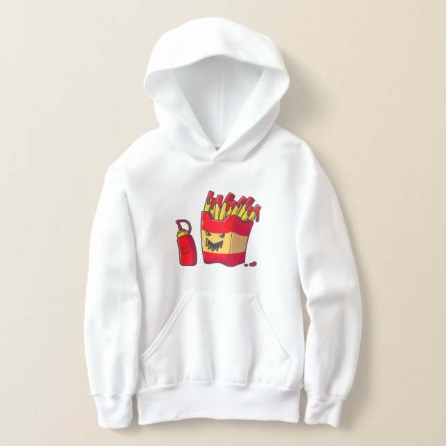 funny halloween french fries monster  (Laydown)