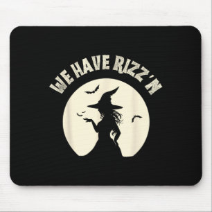 Funny Halloween Gen Alpha Slang Rizzn Witch Mouse Pad