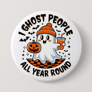 Funny Halloween Ghost 7.5 Cm Round Badge