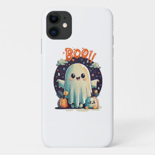 Funny Halloween Ghost Boo in Galaxy Case-Mate iPhone Case