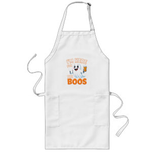 Funny Halloween Ghost Design – "I’m Here for the B Long Apron