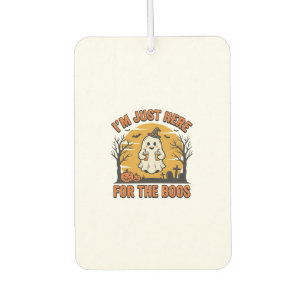 Funny Halloween Ghost Here for the Boos Vintage De Car Air Freshener