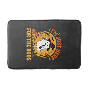 Funny Halloween Ghost I'm Just Here For The Boos Bath Mat