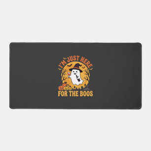 Funny Halloween Ghost I'm Just Here For The Boos Desk Mat