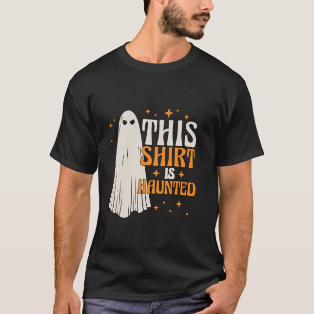 Funny Halloween Ghost Kids T Shirt (Front)