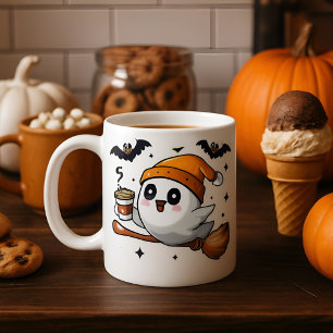 Funny Halloween Ghost Mug 👻   Cute Spooky Coffee