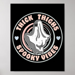 Funny Halloween Ghost Pastel Goth Poster