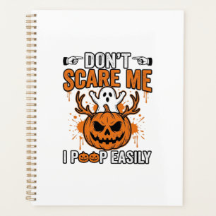 Funny Halloween Ghost Pumpkin Quote Vector Design_ Planner