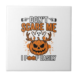 Funny Halloween Ghost Pumpkin Quote Vector Design_ Tile