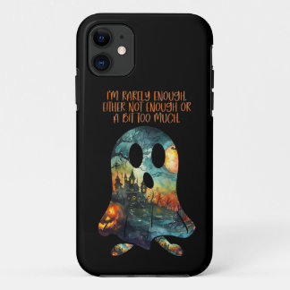 Funny Halloween Ghost Rarely Enough Case-Mate iPhone Case