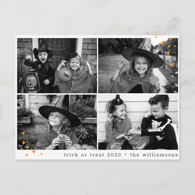 Funny Halloween Ghosting Trick or Treat This Year Postcard (Front)